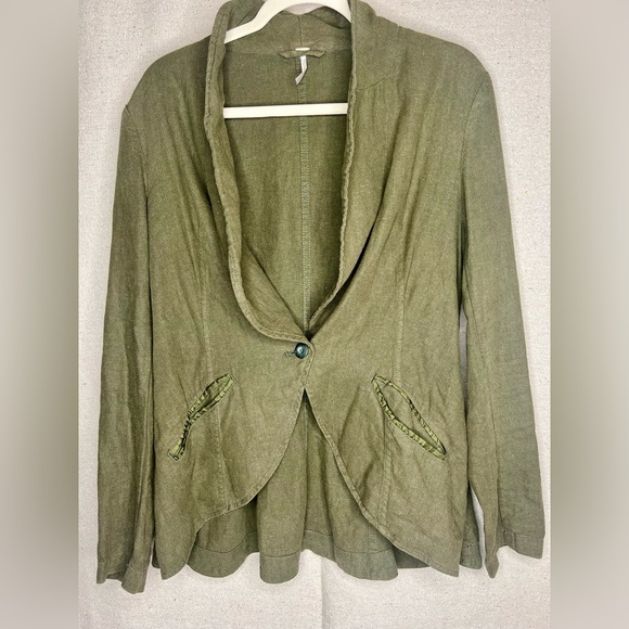 Free People Linen Blazer - Picture 3 of 13